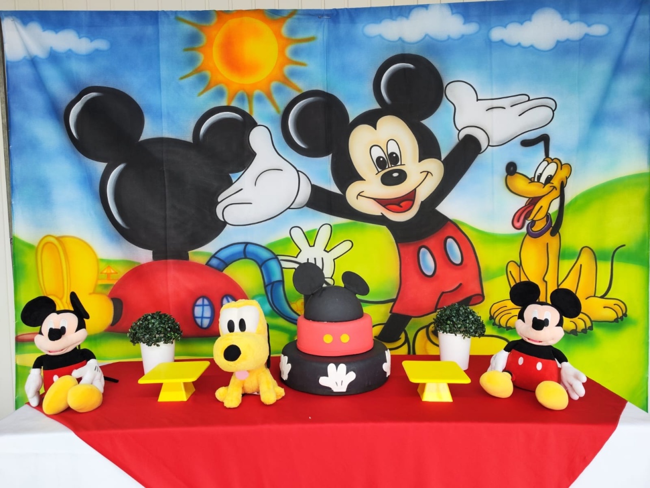 Kit Mickey Retangular - Elisete Festas Kit Pegue e Monte
