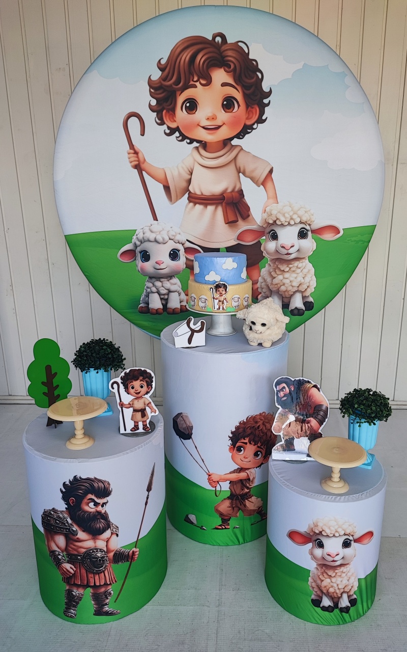 Kit Davi E O Golias Opção 2 - Elisete Festas Kit Pegue e Monte