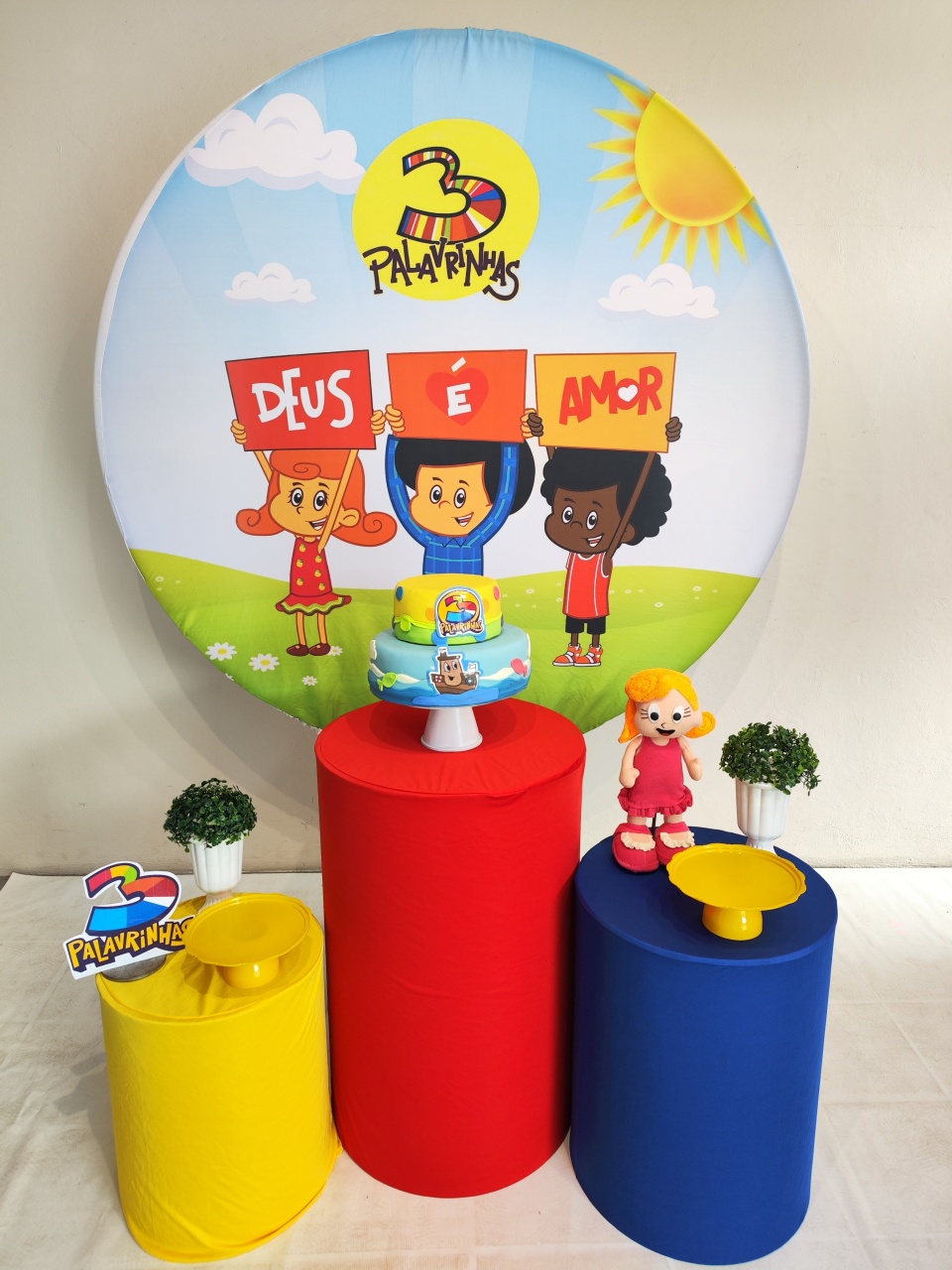 Kit 3 Palavrinhas Opção 2 - Elisete Festas Kit Pegue e Monte