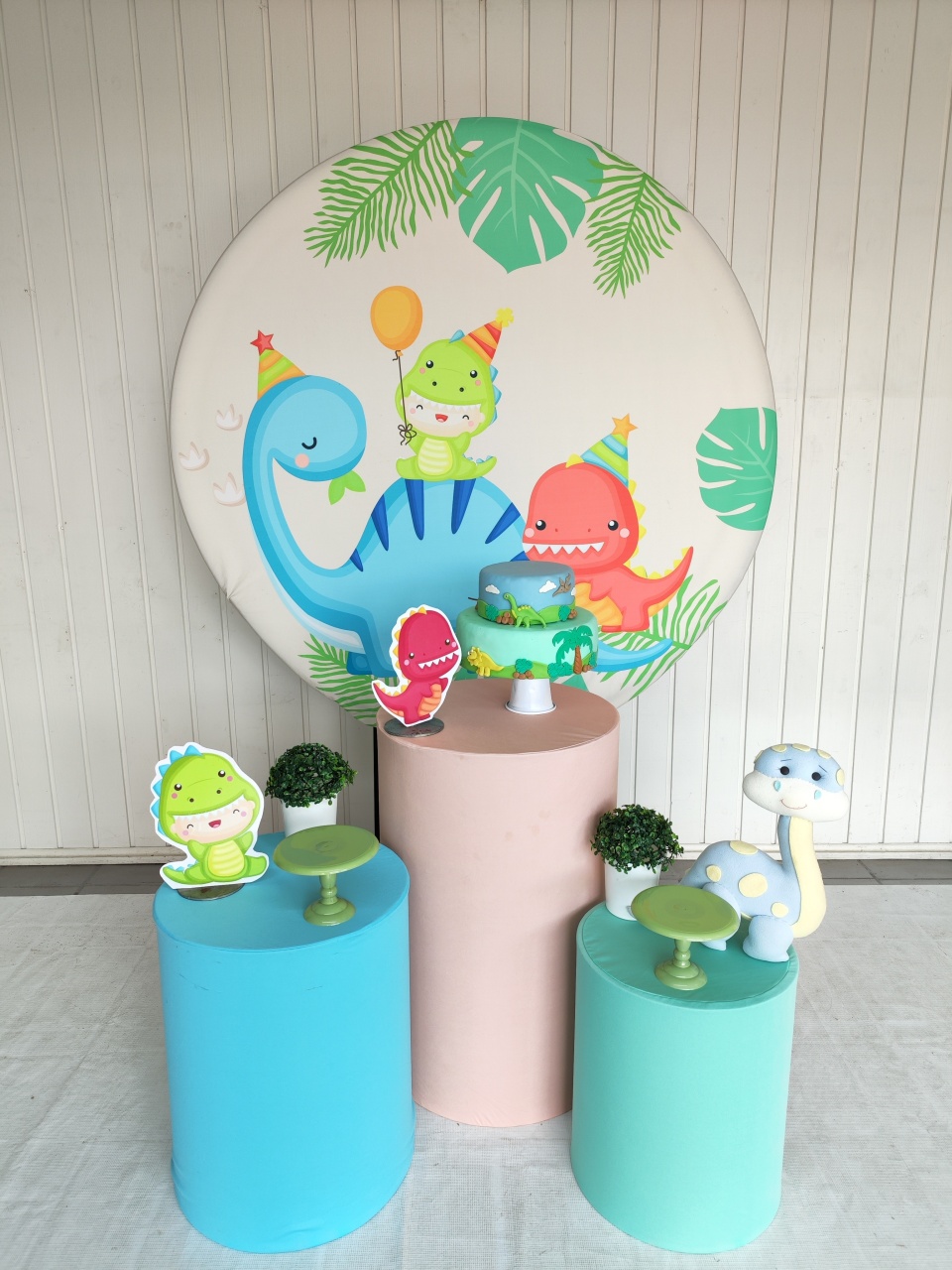 Kit Dinossauro Baby Opção 2 - Elisete Festas Kit Pegue e Monte