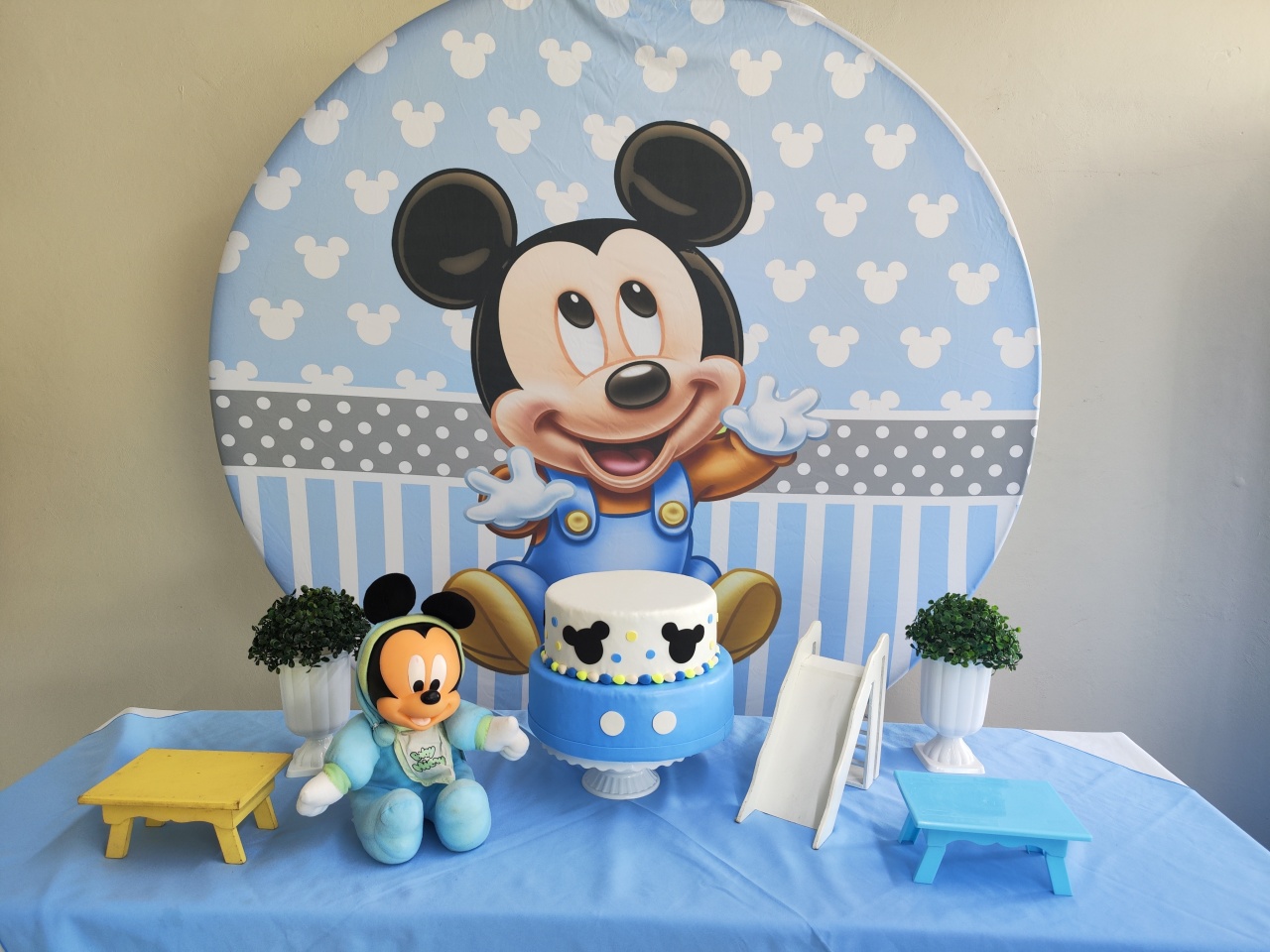 Kit Mickey Baby Opçao 1 - Elisete Festas Kit Pegue e Monte