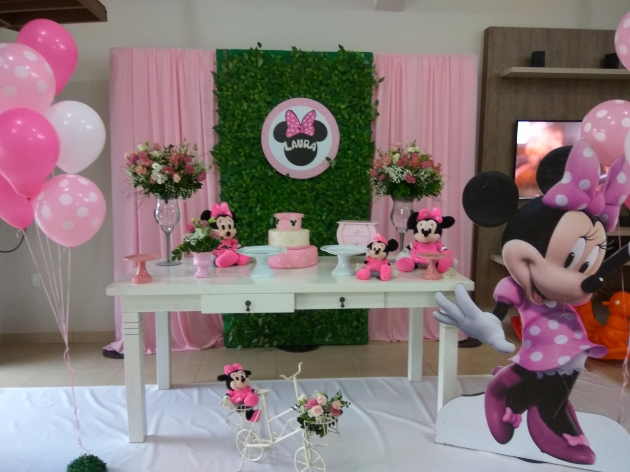 Montagem Mine Rosa 2 - Elisete Festas Kit Pegue e Monte
