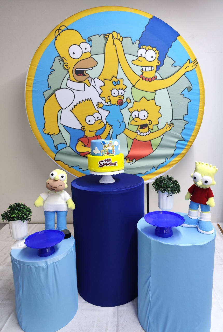 Kit Os Simpsons Família Opçao 2 - Elisete Festas Kit Pegue e Monte