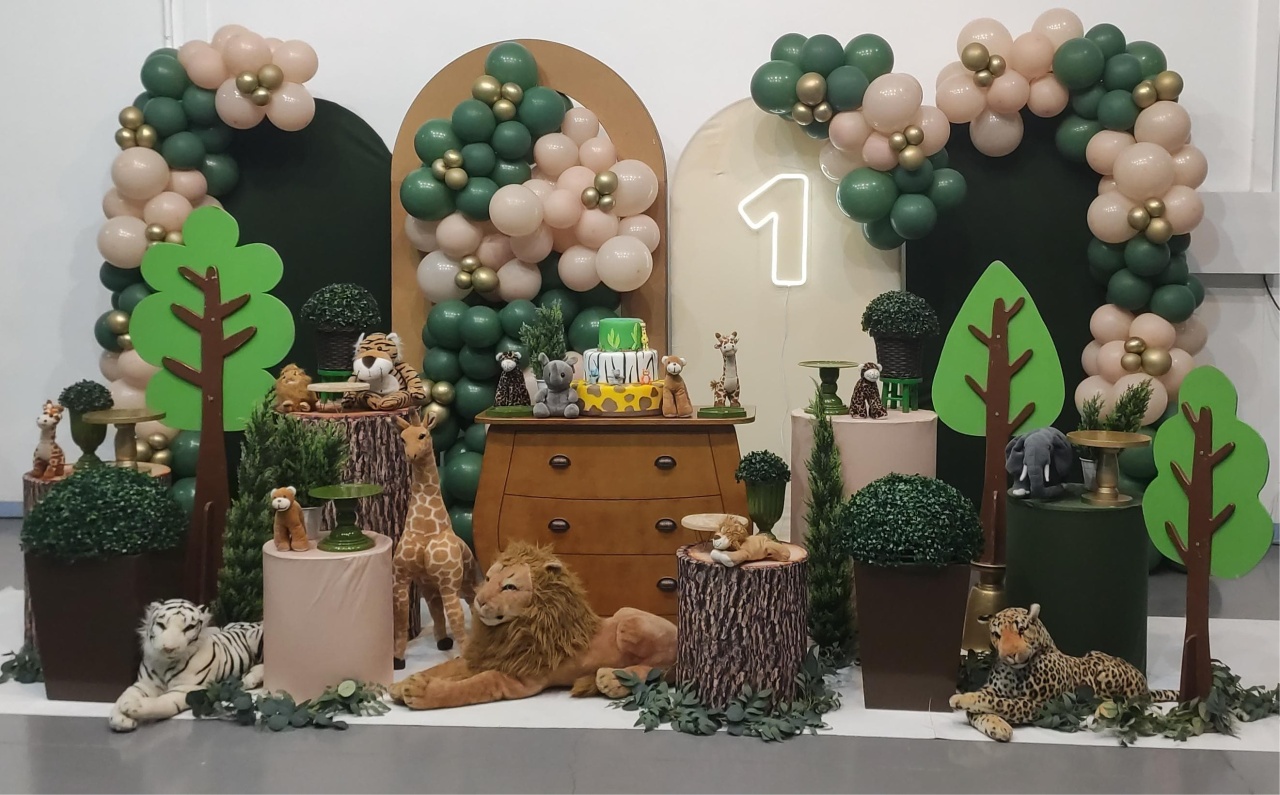 Montagem Safari 5 - Elisete Festas Kit Pegue e Monte