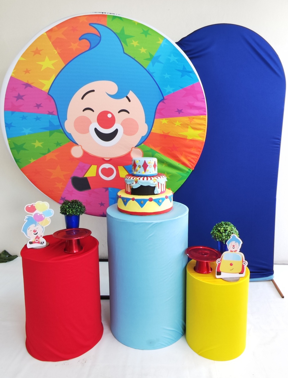 Kit Palhaço Plim Plim Opção Plus  - Elisete Festas Kit Pegue e Monte