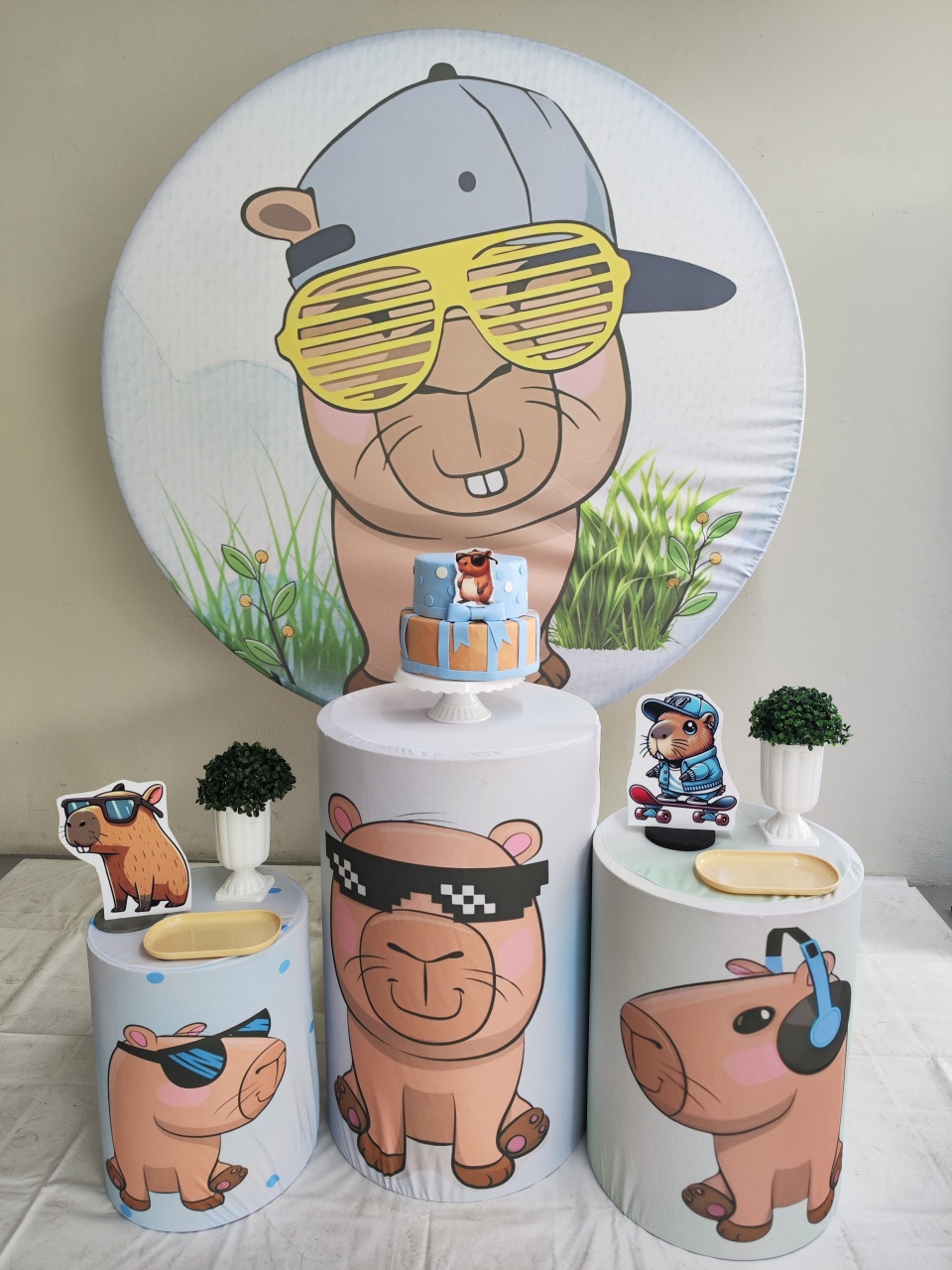 Kit Capivara Menino Opção 2 - Elisete Festas Kit Pegue e Monte