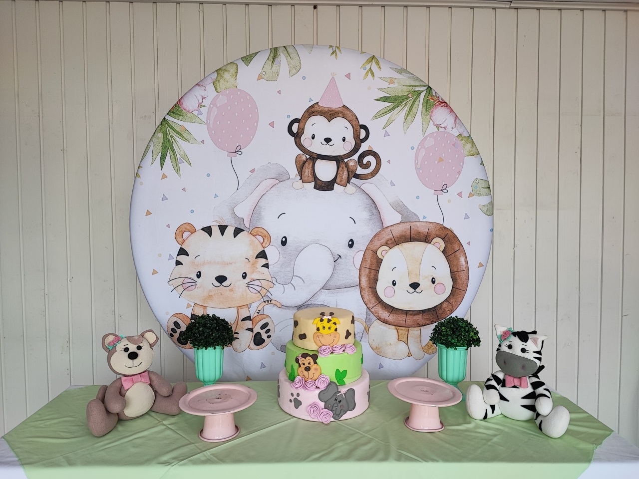 Kit Safari Menina  ( Opçao 1) - Elisete Festas Kit Pegue e Monte