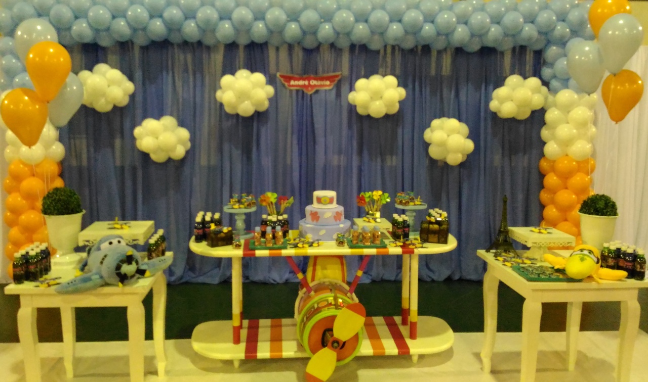 Montagem Avioes da Disney - Elisete Festas Kit Pegue e Monte