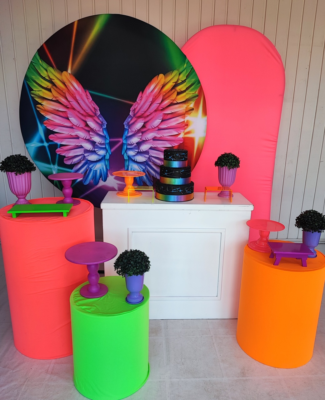 Kit Neon Asa Opção Plus - Elisete Festas Kit Pegue e Monte