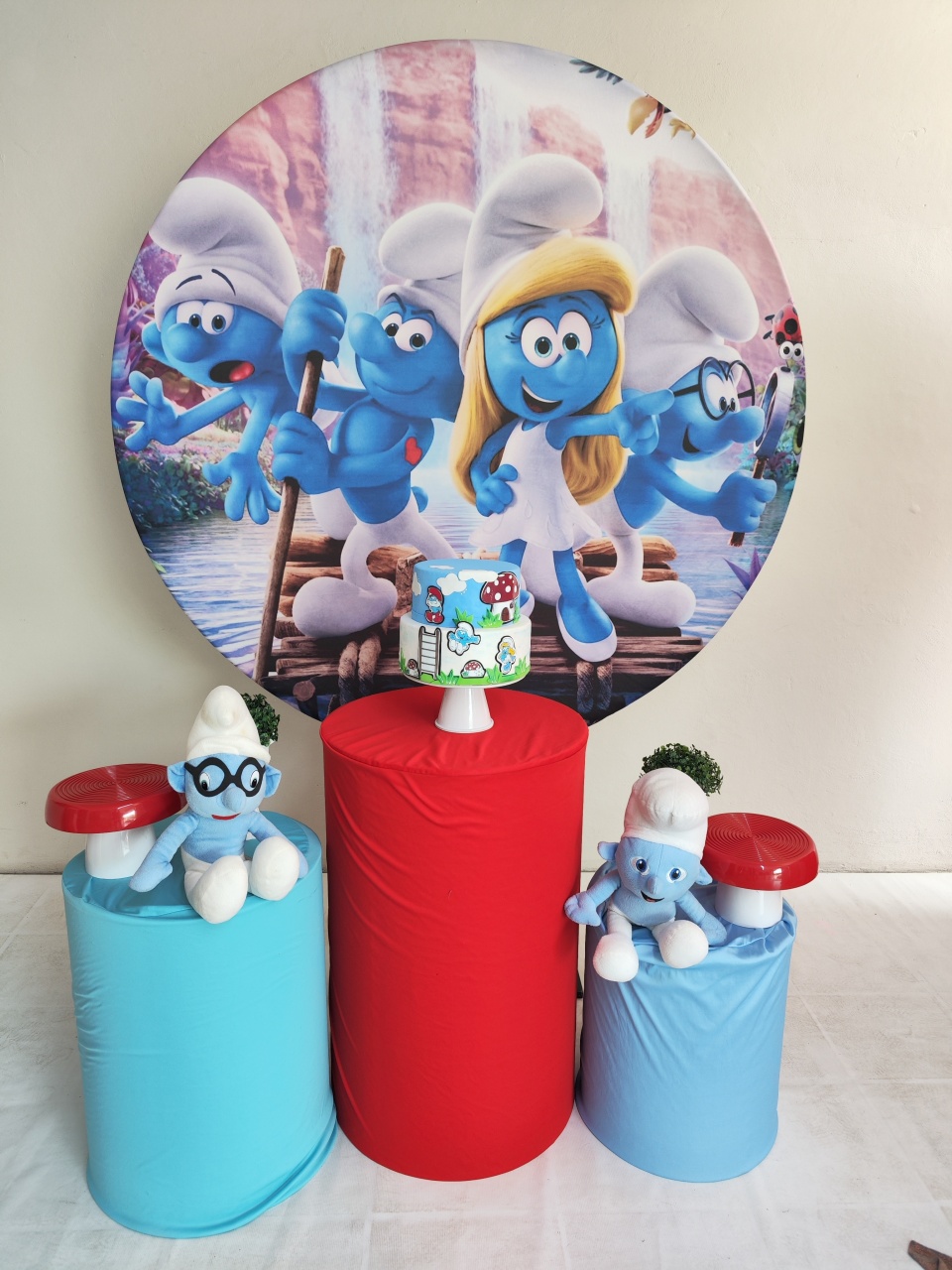 Kit Smurf Opção 2 - Elisete Festas Kit Pegue e Monte