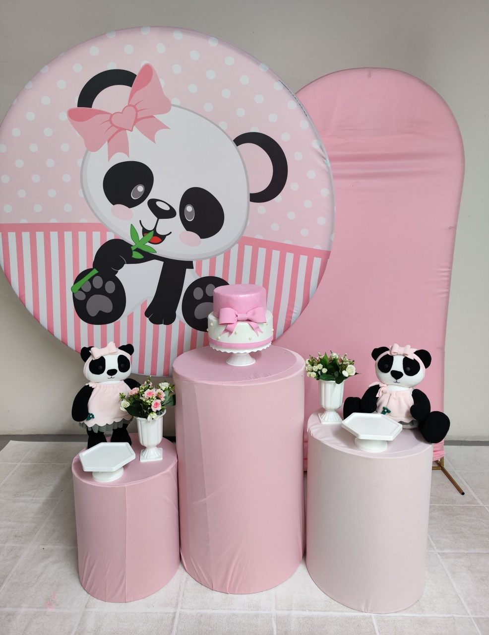 Kit Panda Menina Opção Plus - Elisete Festas Kit Pegue e Monte
