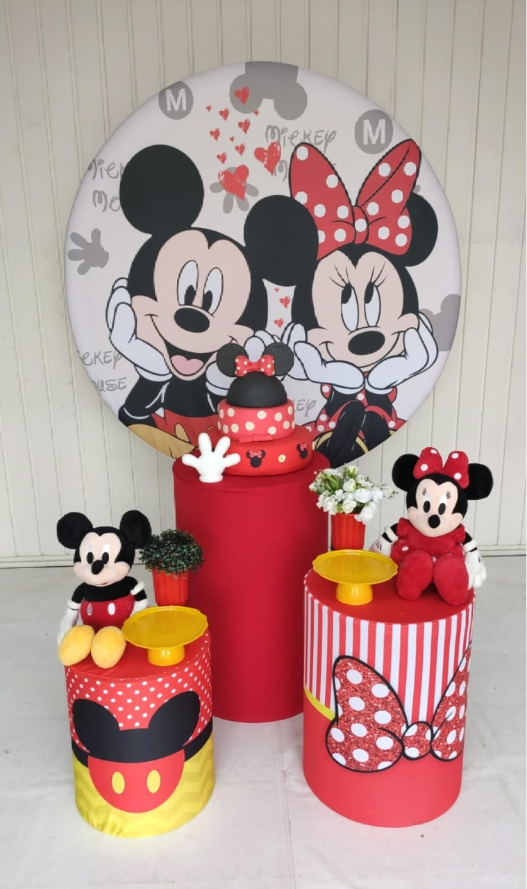 Kit Mickey E Minnie ( Opçao 2) - Elisete Festas Kit Pegue e Monte