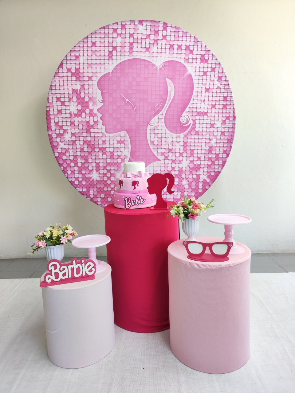 Kit Barbie Rosto Opção 2 - Elisete Festas Kit Pegue e Monte