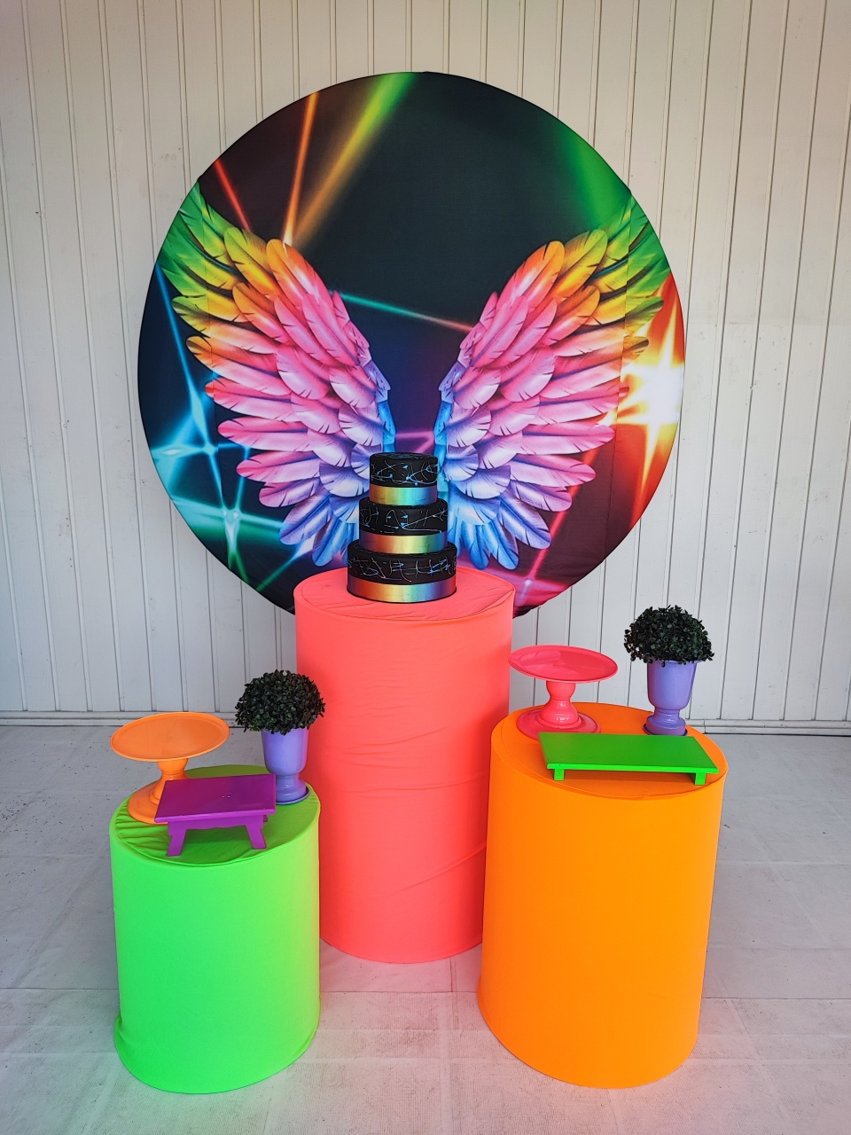 Kit Neon Asa ( Opçao 2) - Elisete Festas Kit Pegue e Monte