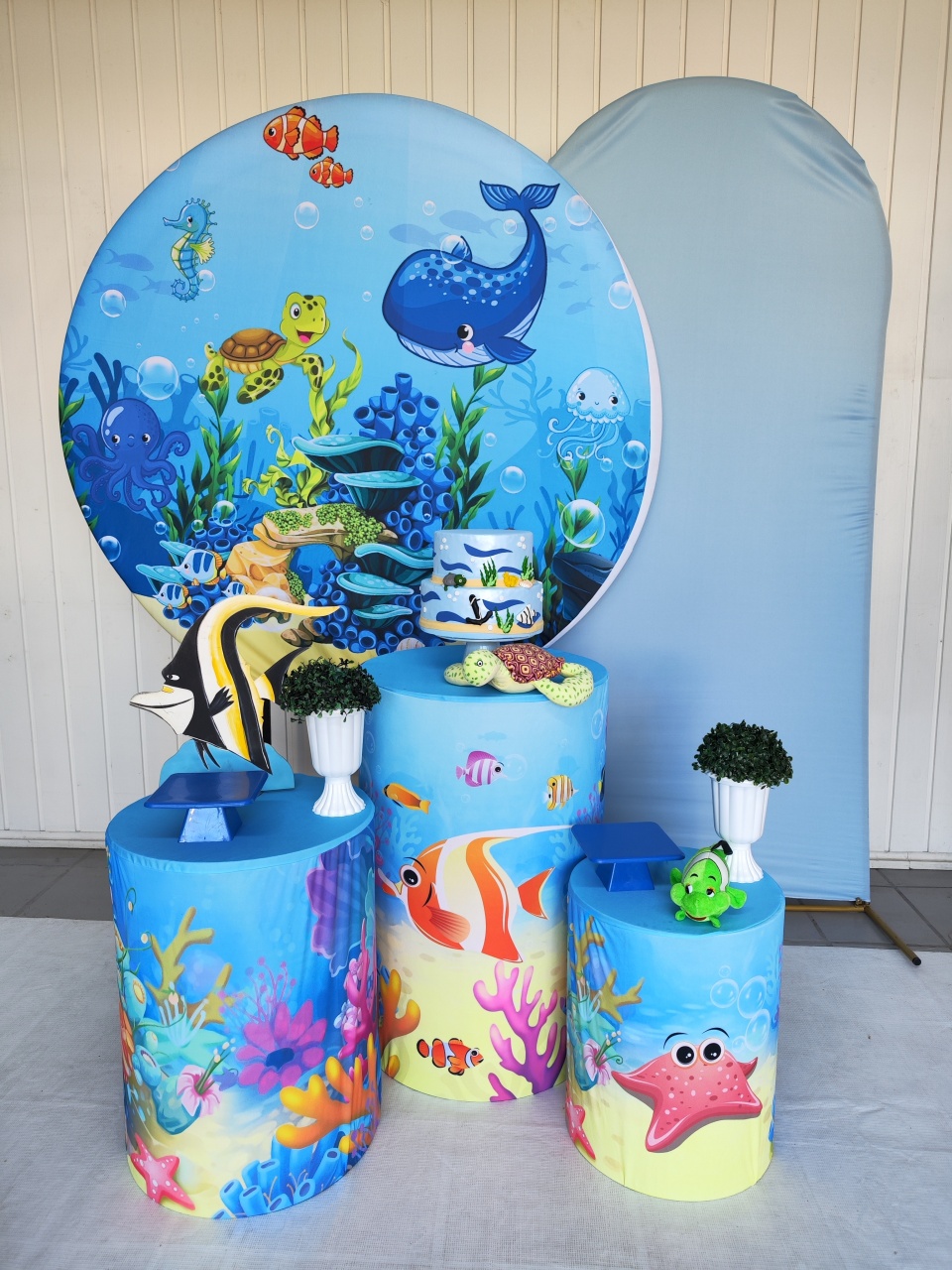 Kit Fundo Do Mar Opção Plus  - Elisete Festas Kit Pegue e Monte
