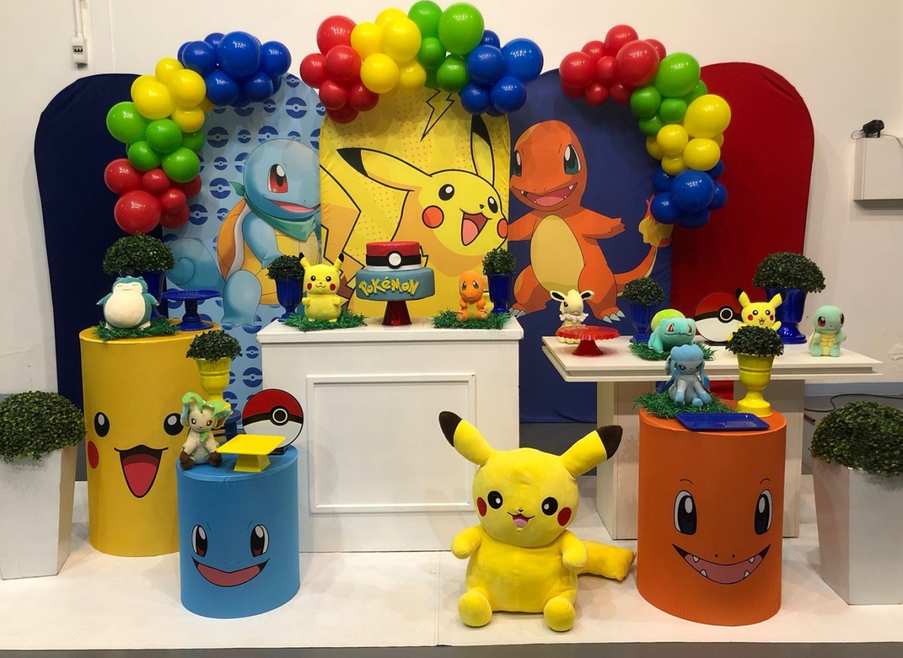 Montagem Pokémon 2 - Elisete Festas Kit Pegue e Monte