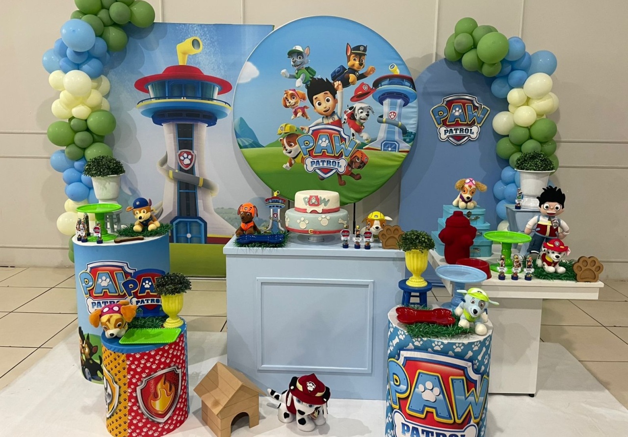Montagem Patrulha Canina  - Elisete Festas Kit Pegue e Monte