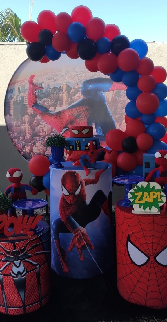 Montagem Homem Aranha 6 - Elisete Festas Kit Pegue e Monte