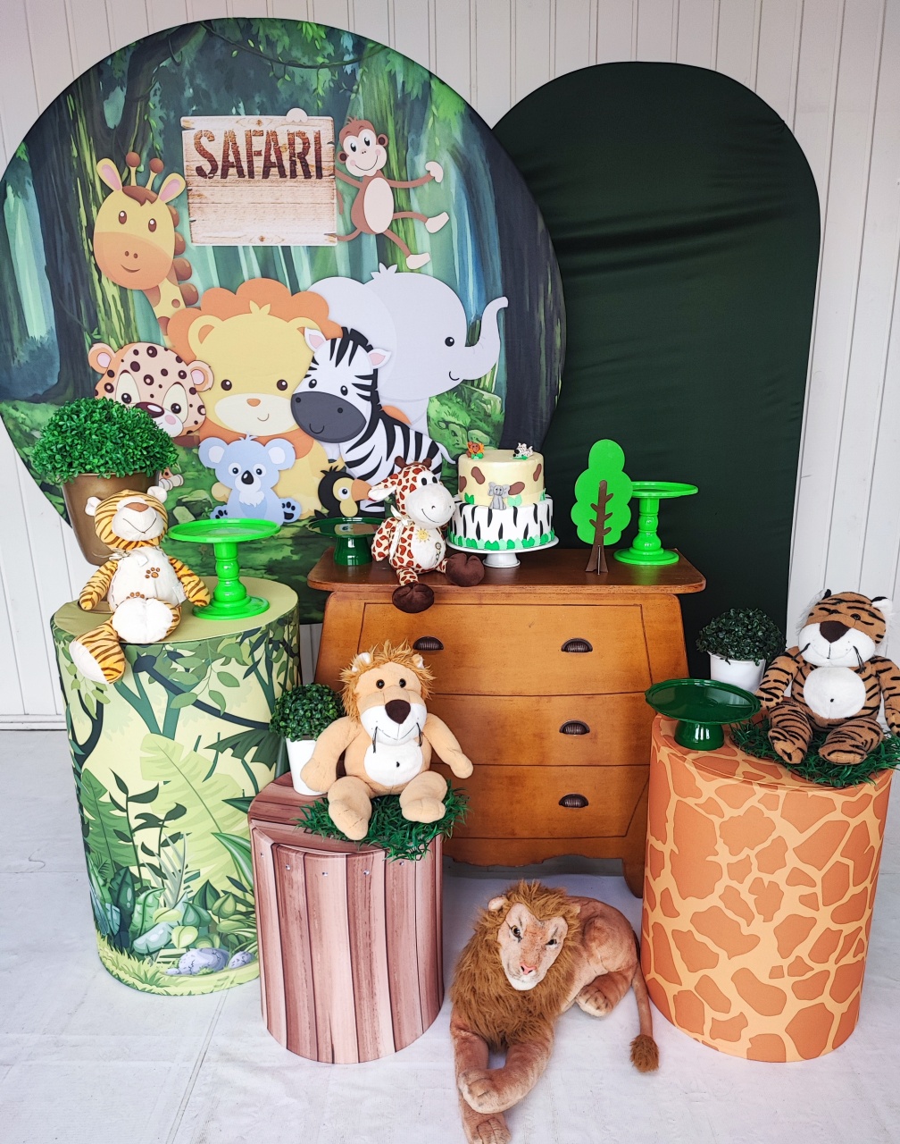 Kit Safari Infantil Plus - Elisete Festas Kit Pegue e Monte