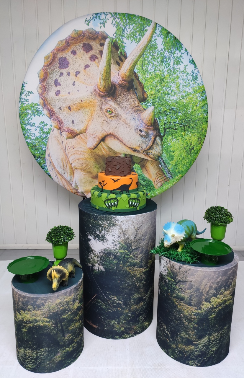 Kit Dinossauro Triceratops ( Opçao 2) - Elisete Festas Kit Pegue e Monte
