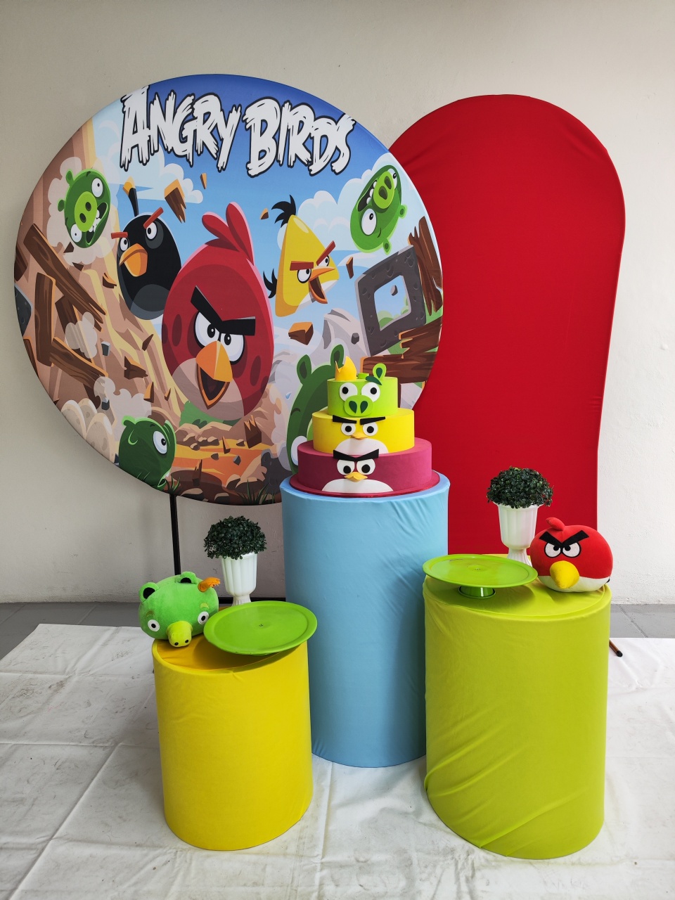 Kit Angry Birds Opção Plus  - Elisete Festas Kit Pegue e Monte