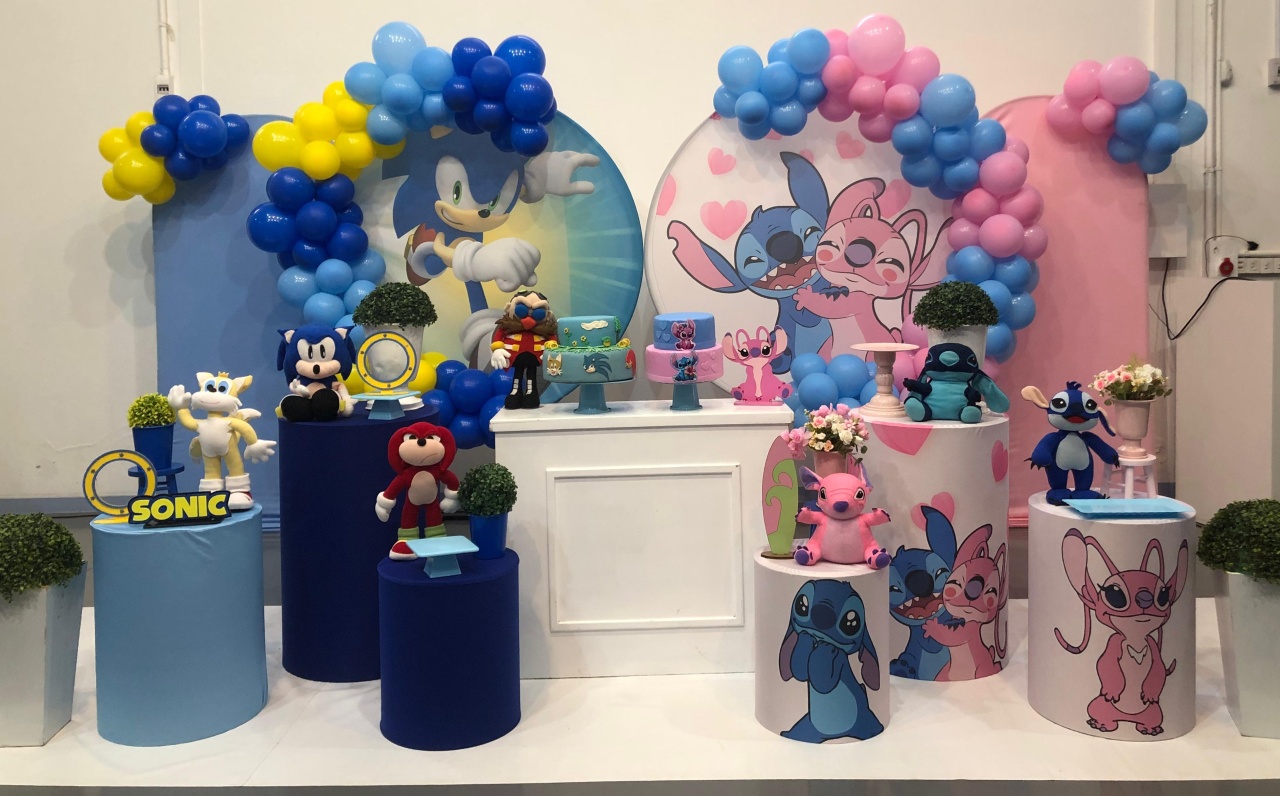 Montagem Cenário Duplo  - Elisete Festas Kit Pegue e Monte