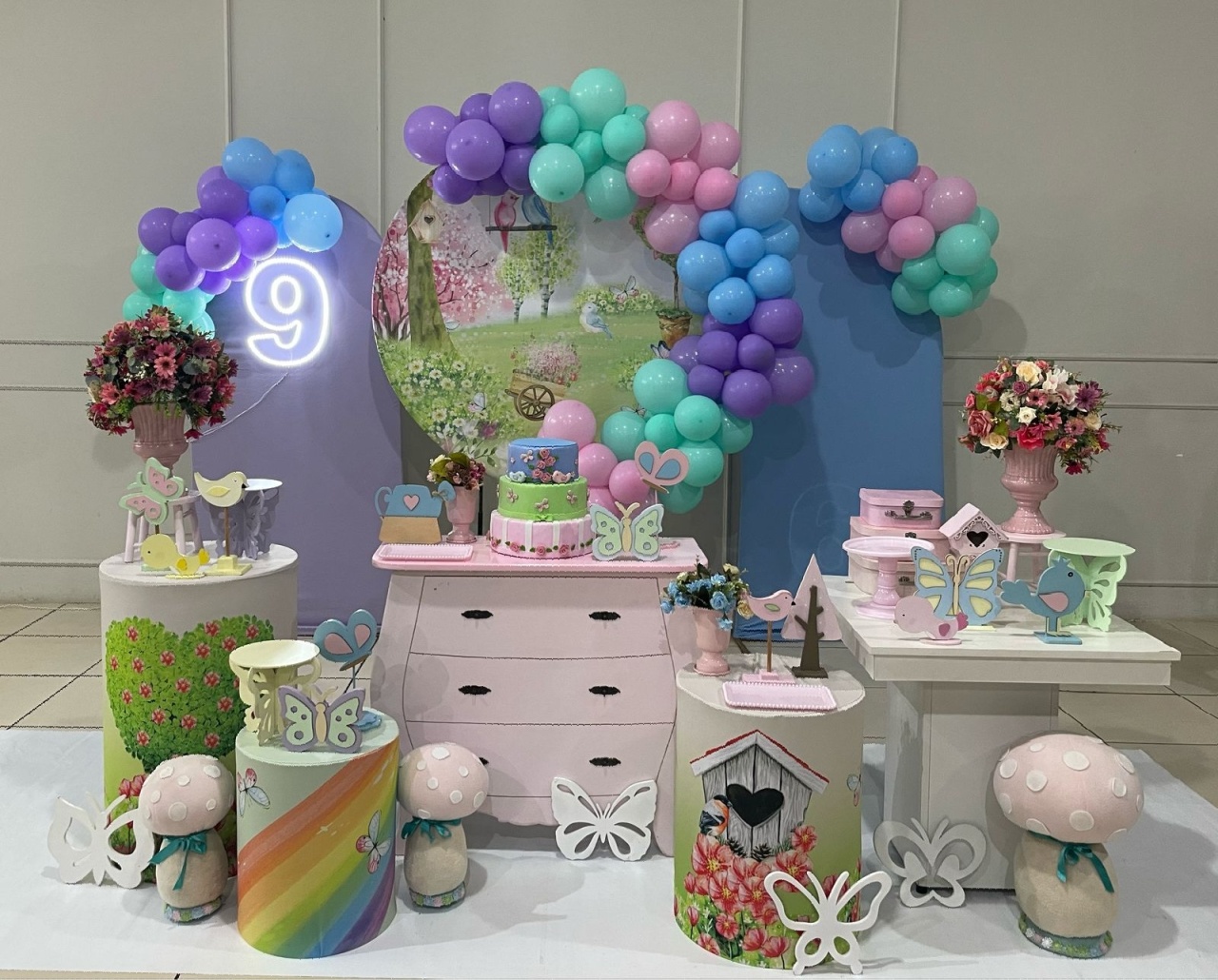 Montagem Jardim  - Elisete Festas Kit Pegue e Monte