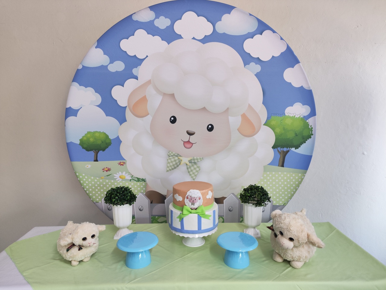 Kit Ovelha Menino Opção 1 - Elisete Festas Kit Pegue e Monte