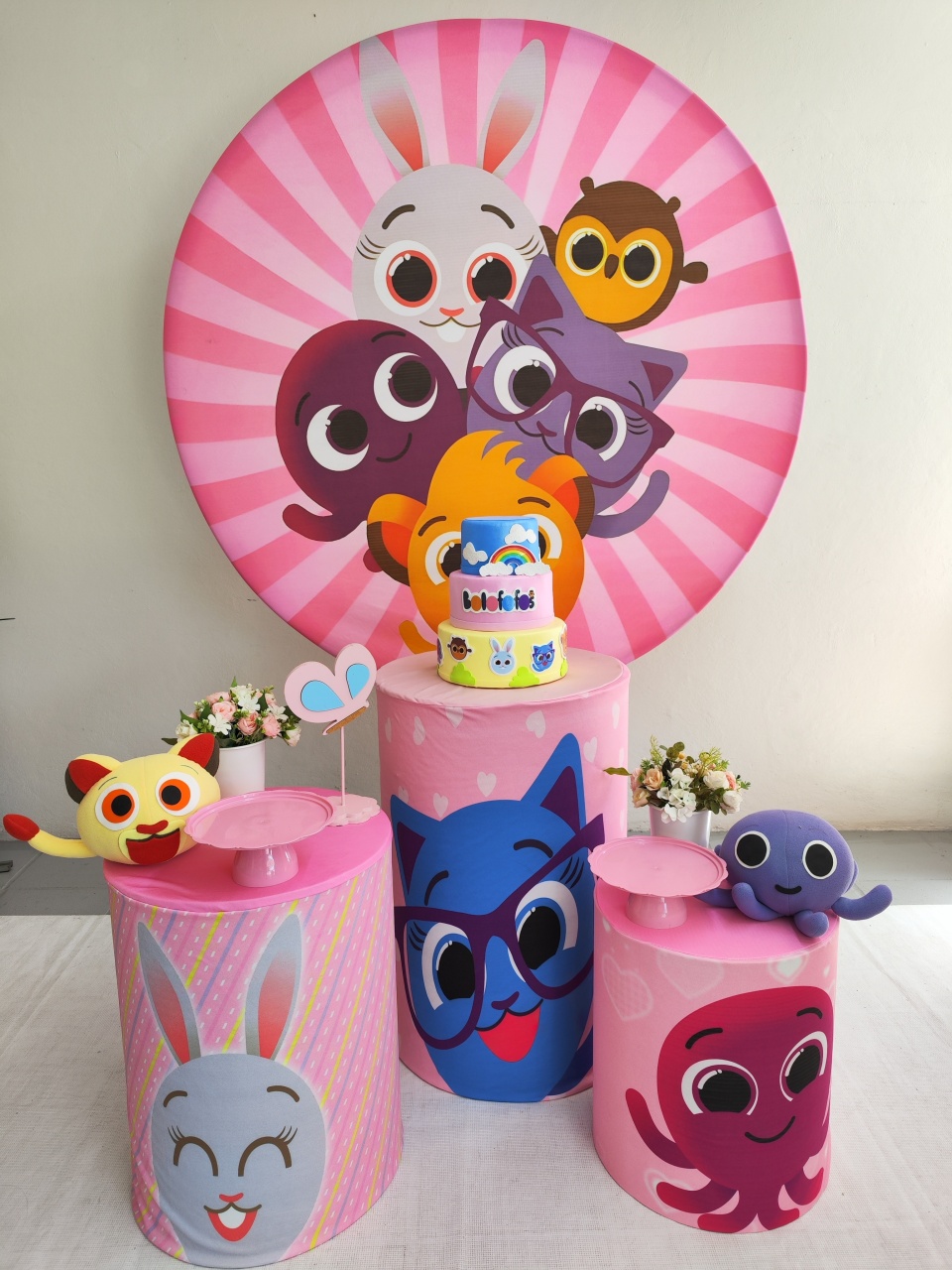 Kit Bolo Fofo Menina ( Opçao 2) - Elisete Festas Kit Pegue e Monte
