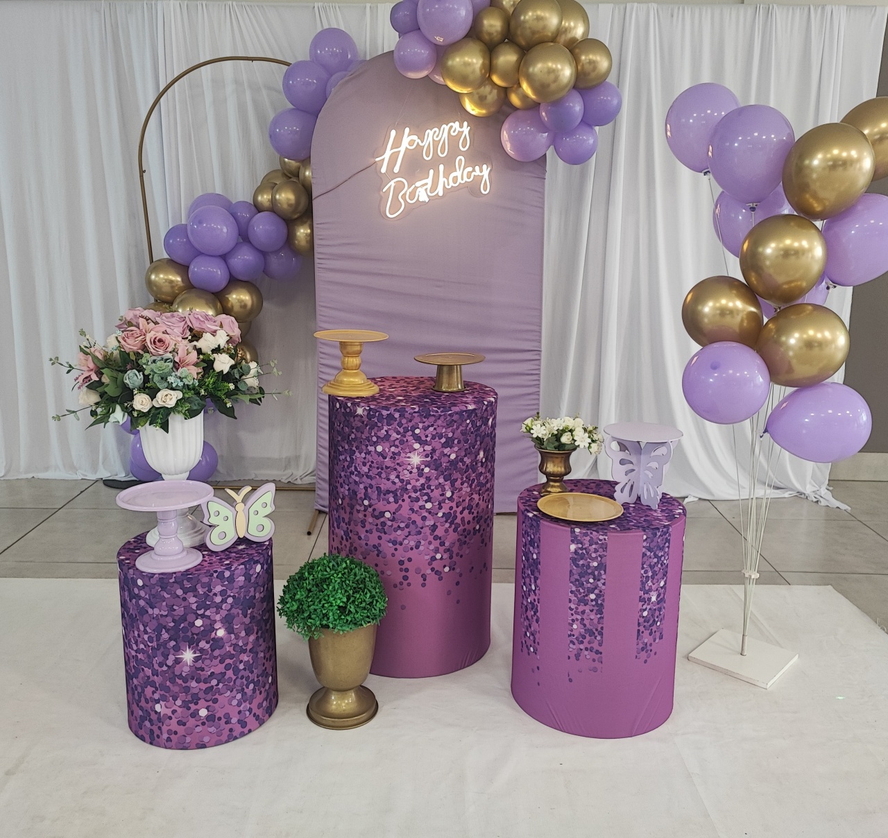 Montagem Lilas 2 - Elisete Festas Kit Pegue e Monte