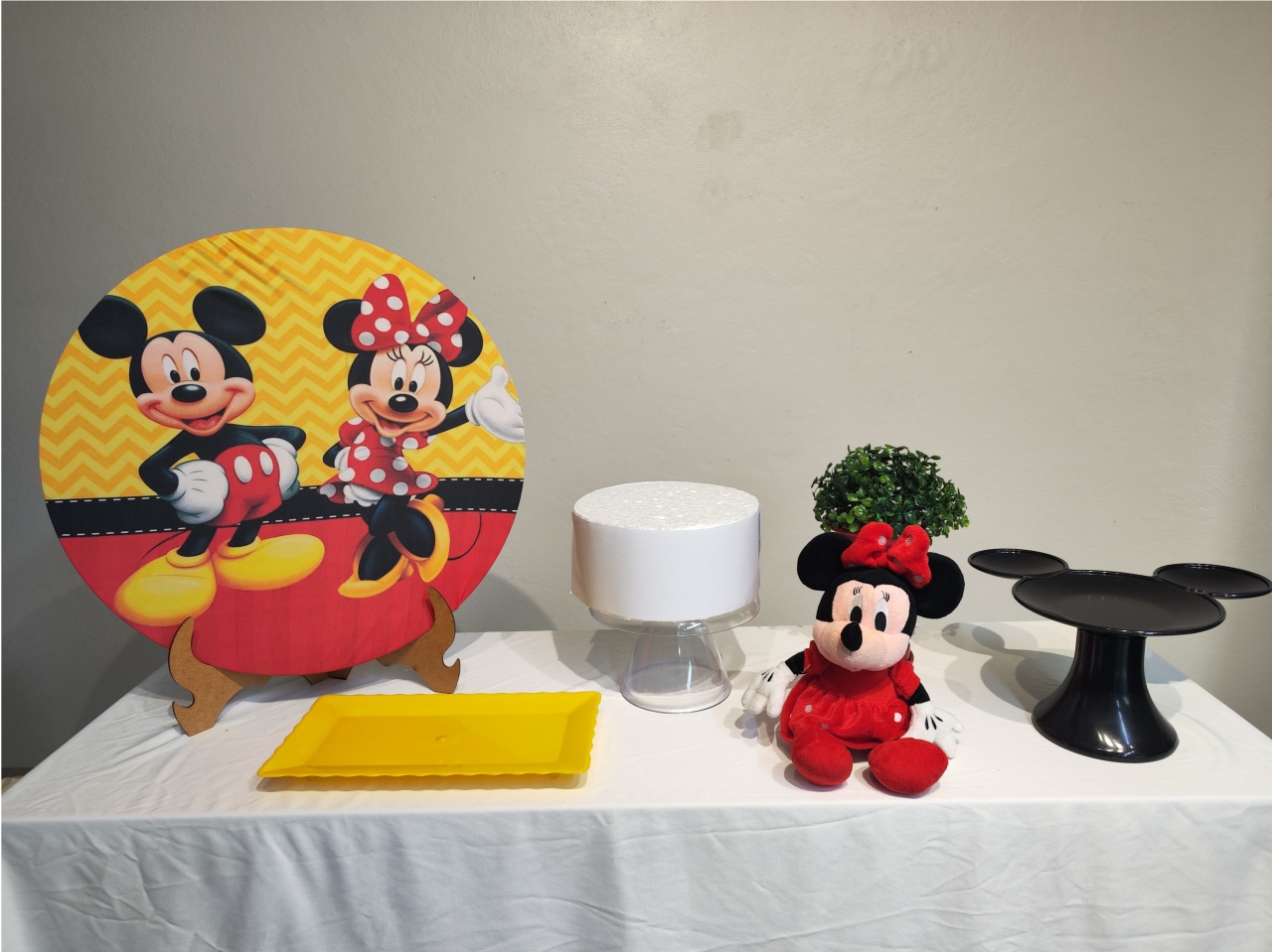 Mini Kit Mickey E Mine  - Elisete Festas Kit Pegue e Monte