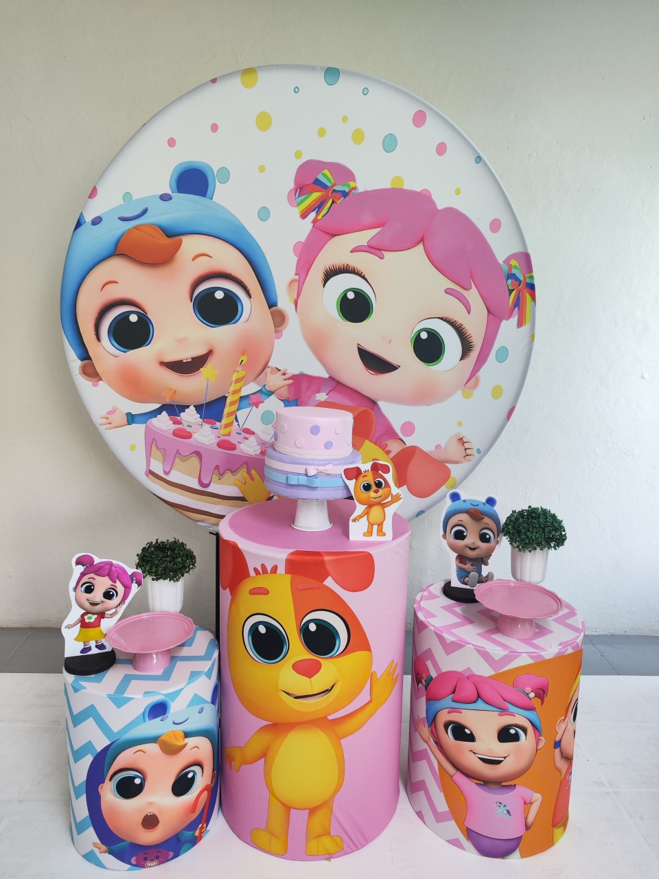 Kit Lettle Angel Opção 2 - Elisete Festas Kit Pegue e Monte