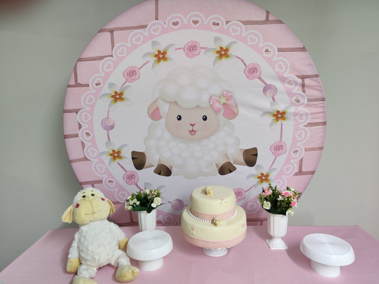 Kit Ovelha Rosa ( Opçao 1) - Elisete Festas Kit Pegue e Monte