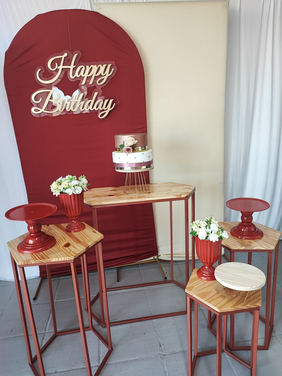 Kit Adulto ( Terracota )  Com Mesa Rose - Elisete Festas Kit Pegue e Monte