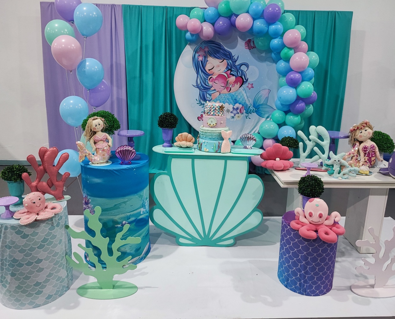 Montagem Sereia  2 - Elisete Festas Kit Pegue e Monte