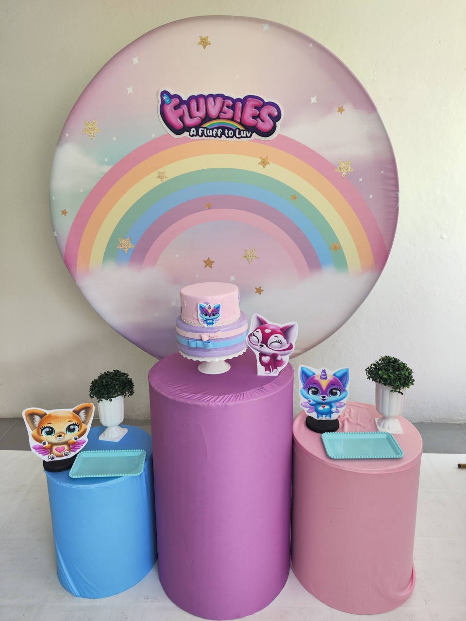 Kit Fluvsies Opção 2 - Elisete Festas Kit Pegue e Monte