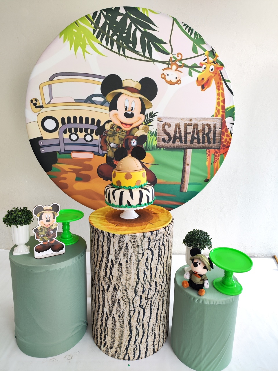Kit Mickey Safari ( Opçao 2) - Elisete Festas Kit Pegue e Monte