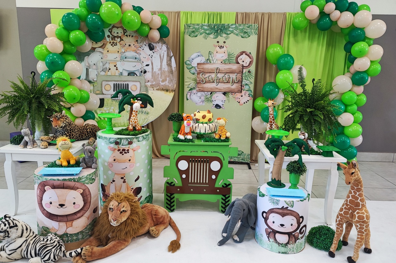 Montagem Safari 3 - Elisete Festas Kit Pegue e Monte