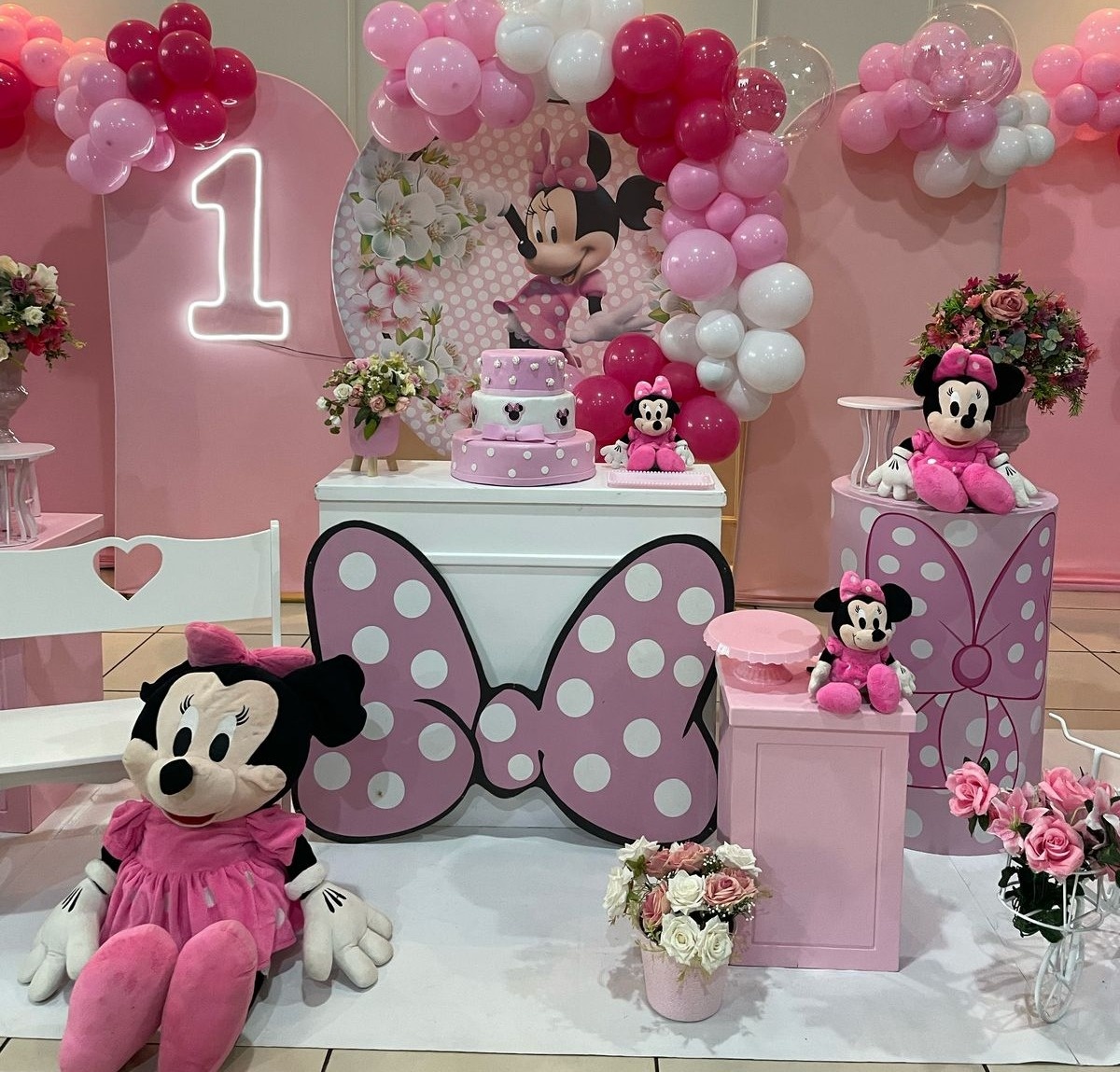 Montagem Mine Rosa  Modelo 1 - Elisete Festas Kit Pegue e Monte