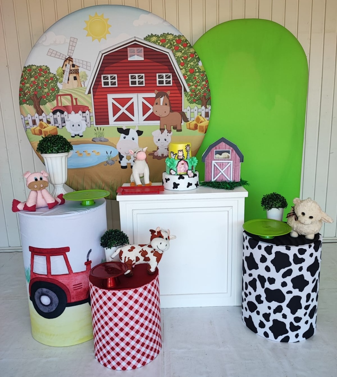 Kit Fazendinha Menino Tradicional - Opção Plus  - Elisete Festas Kit Pegue e Monte