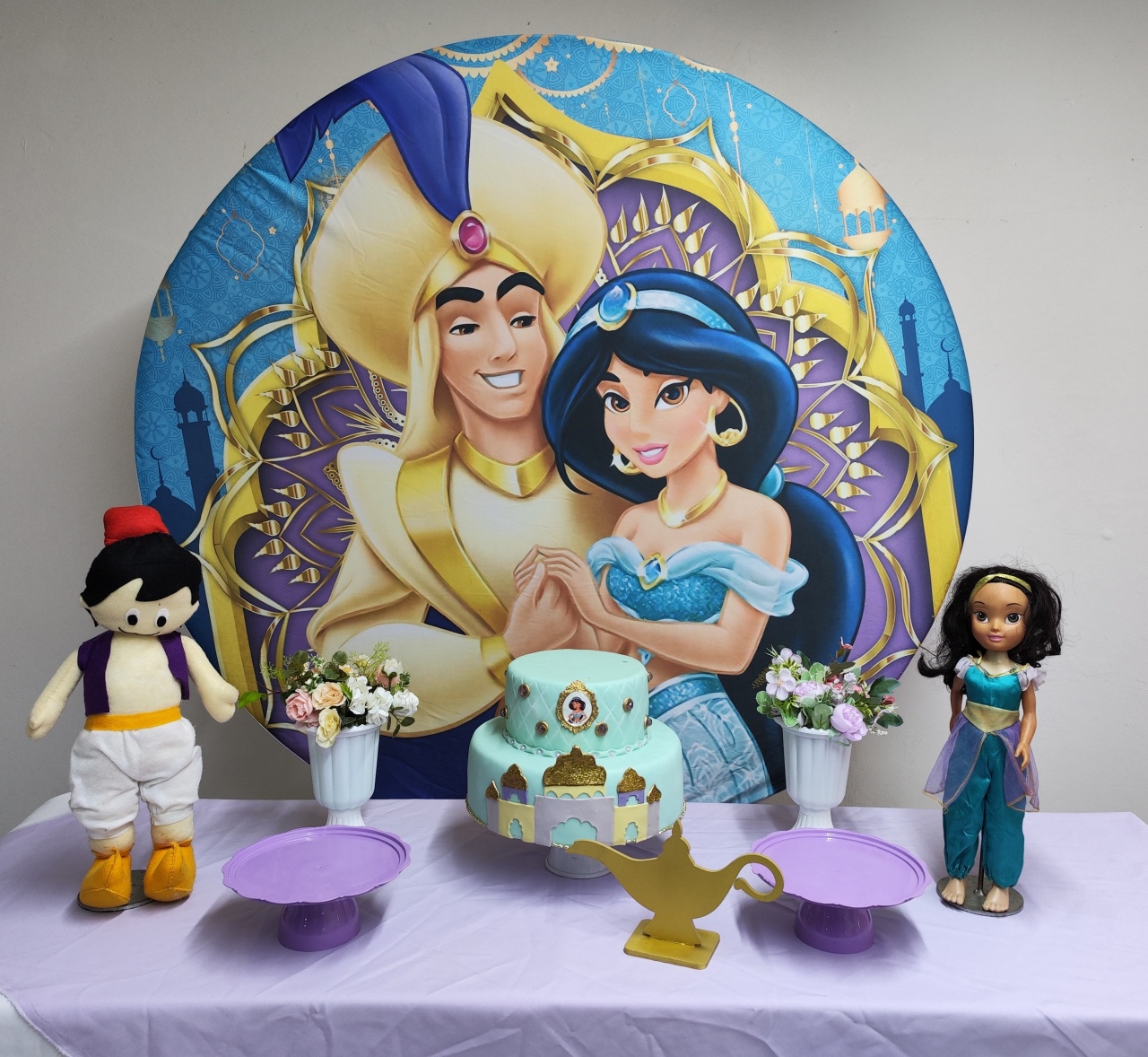 Kit Aladim E Jasmine Opçao 1 - Elisete Festas Kit Pegue e Monte
