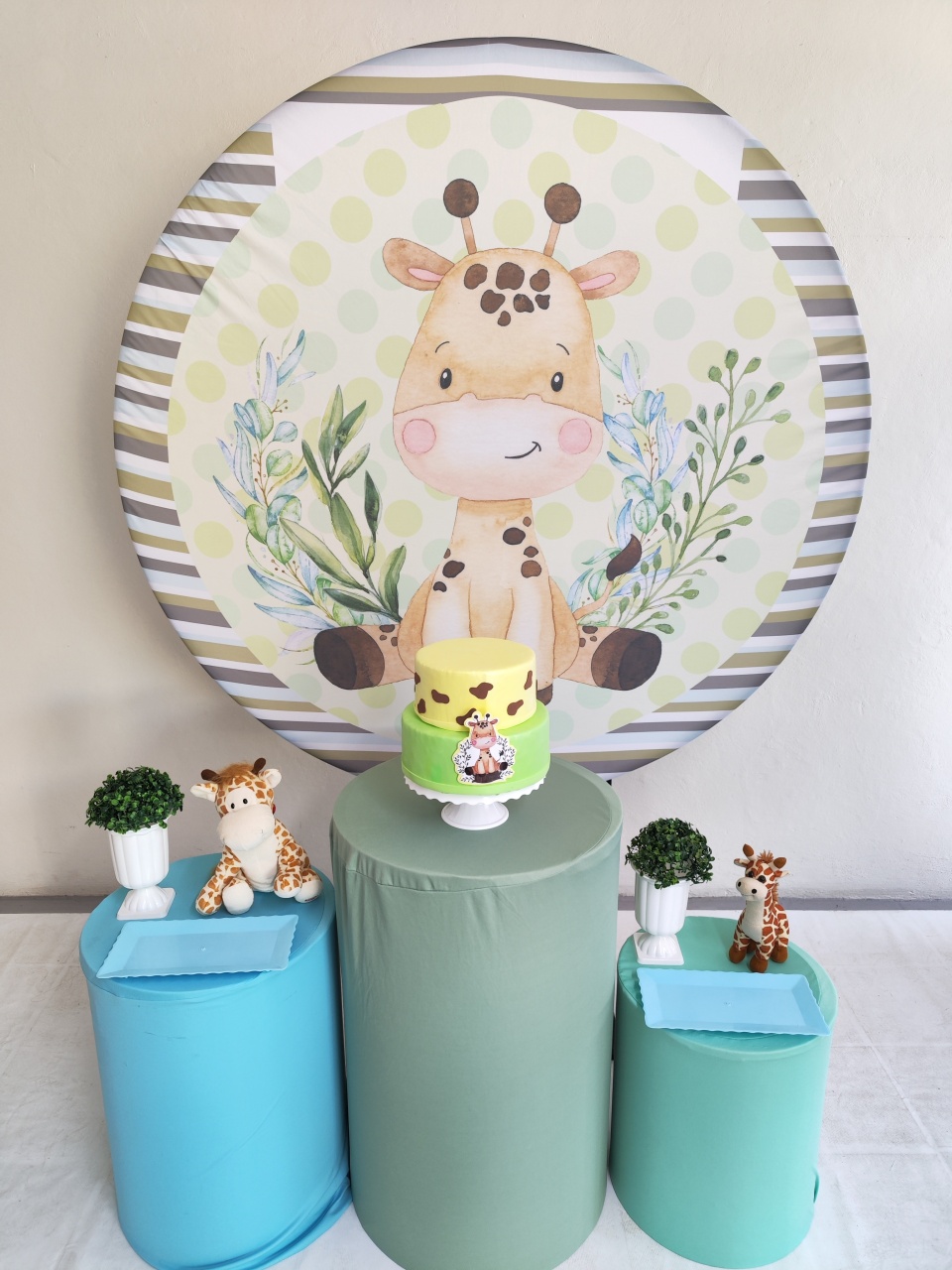 Kit Girafa Menino Opção 2 - Elisete Festas Kit Pegue e Monte
