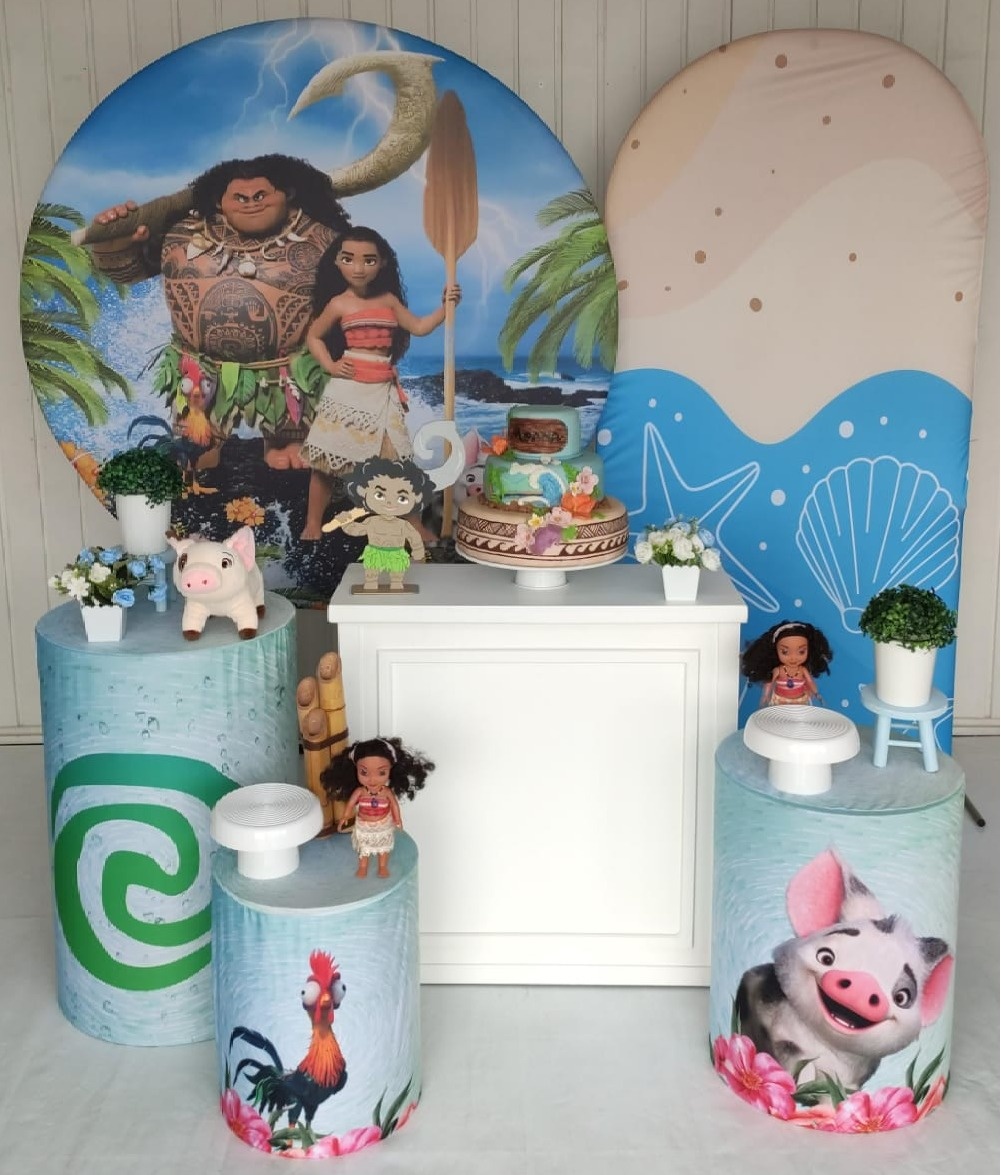 Kit Moana Adulta - Opção Plus Com Casadinho - Elisete Festas Kit Pegue e Monte