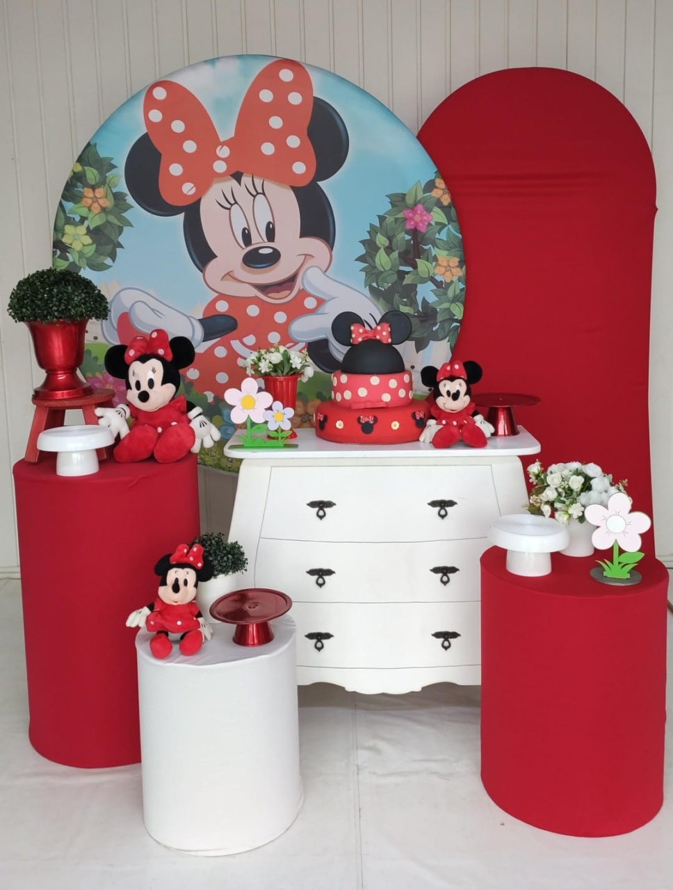 Kit Mine Vermelha Jardim Opção Plus - Elisete Festas Kit Pegue e Monte