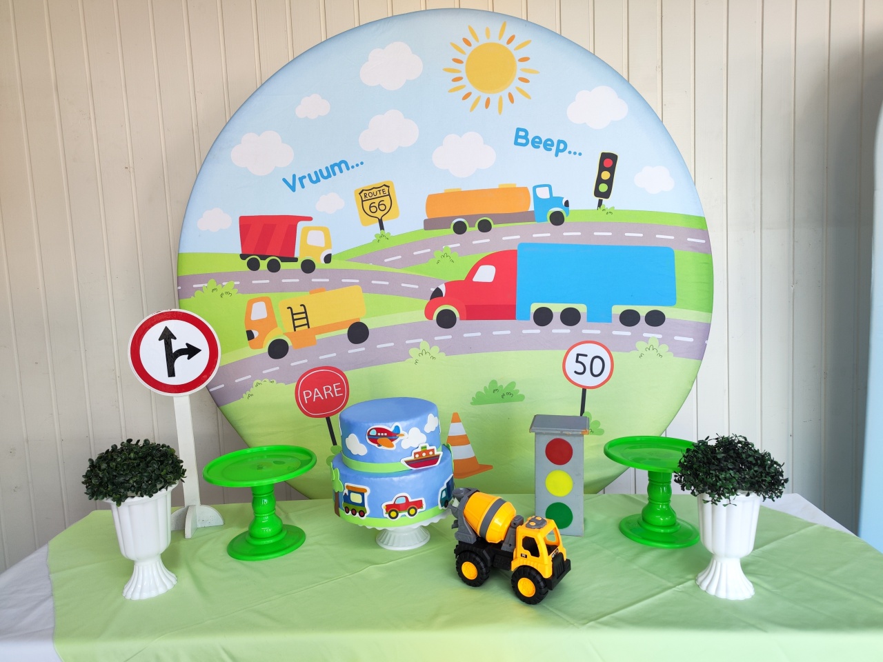 Kit Meio de Transporte - Opção 1  - Elisete Festas Kit Pegue e Monte