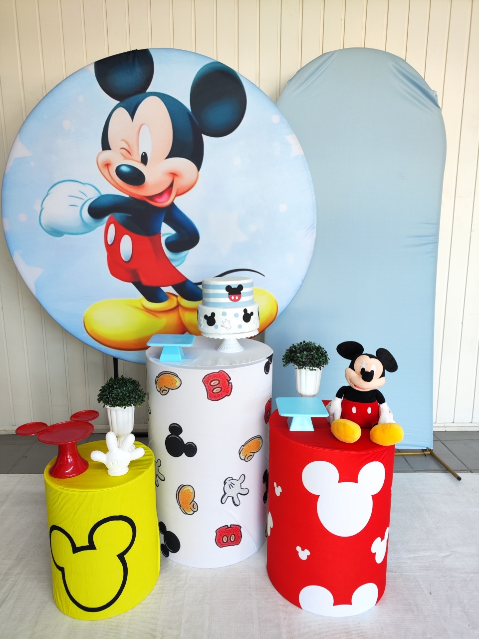 Kit Mickey Claro Opção Plus  - Elisete Festas Kit Pegue e Monte