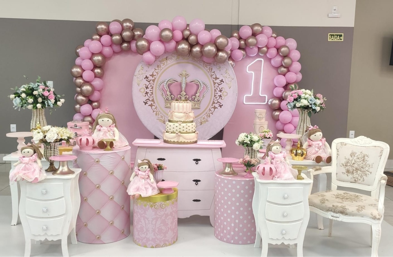 Montagem  Coroa Rosa  - Elisete Festas Kit Pegue e Monte