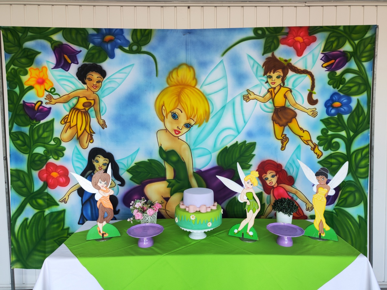 Kit Tinkerbell Retangular - Elisete Festas Kit Pegue e Monte