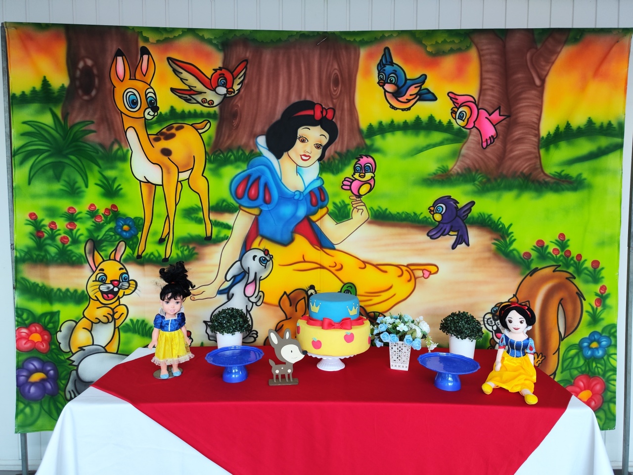 Kit Branca de Neve Retangular  - Elisete Festas Kit Pegue e Monte