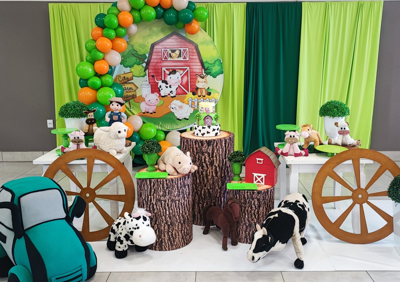 Montagem Fazendinha 1 - Elisete Festas Kit Pegue e Monte